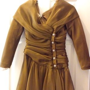 Beauty Gold Formal Gown